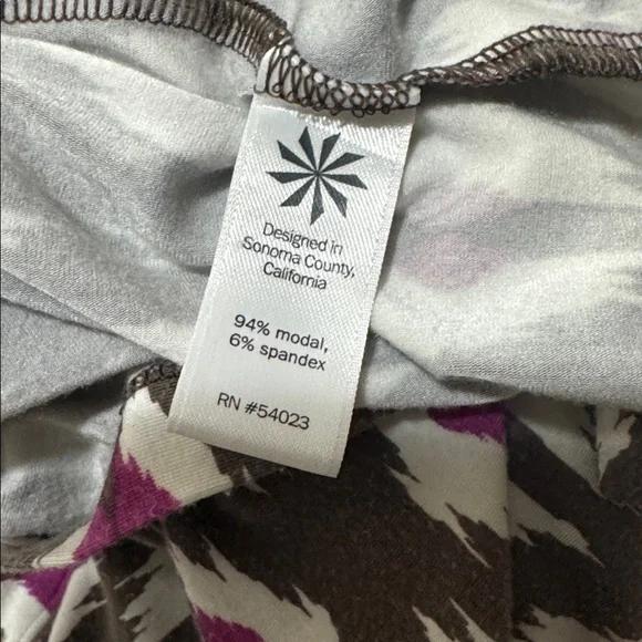 Athleta Brown and Pink Patterned Midi Dress - Picture 7 of 8